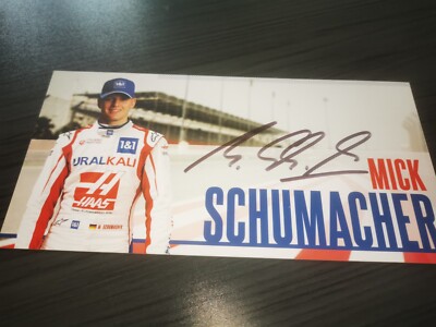 Mick Schumacher hand signed Uralkali Haas F1 Team f F1 team