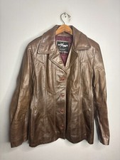 Wilsons Maxima Leather Jacket Brown Womens Si...