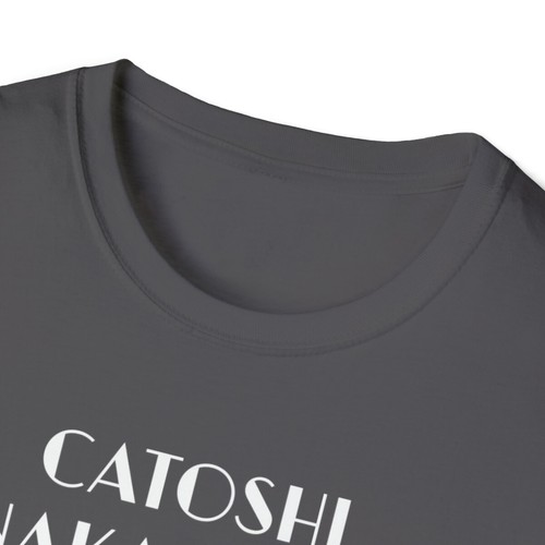 Catoshi Nakamoto Stack Those SATS Bitcoin BTC Unisex Cotton Crewneck T-Shirt - Picture 29 of 41