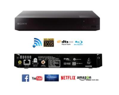 Sony BDP-S3700 Smart Blu-ray & DVD Player WiFi Lan DTS HD HDMI USB