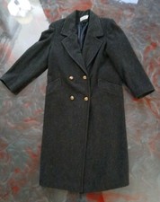 Leslie Fay 100 Wool Vtg Midi Coat Made USA Size 8