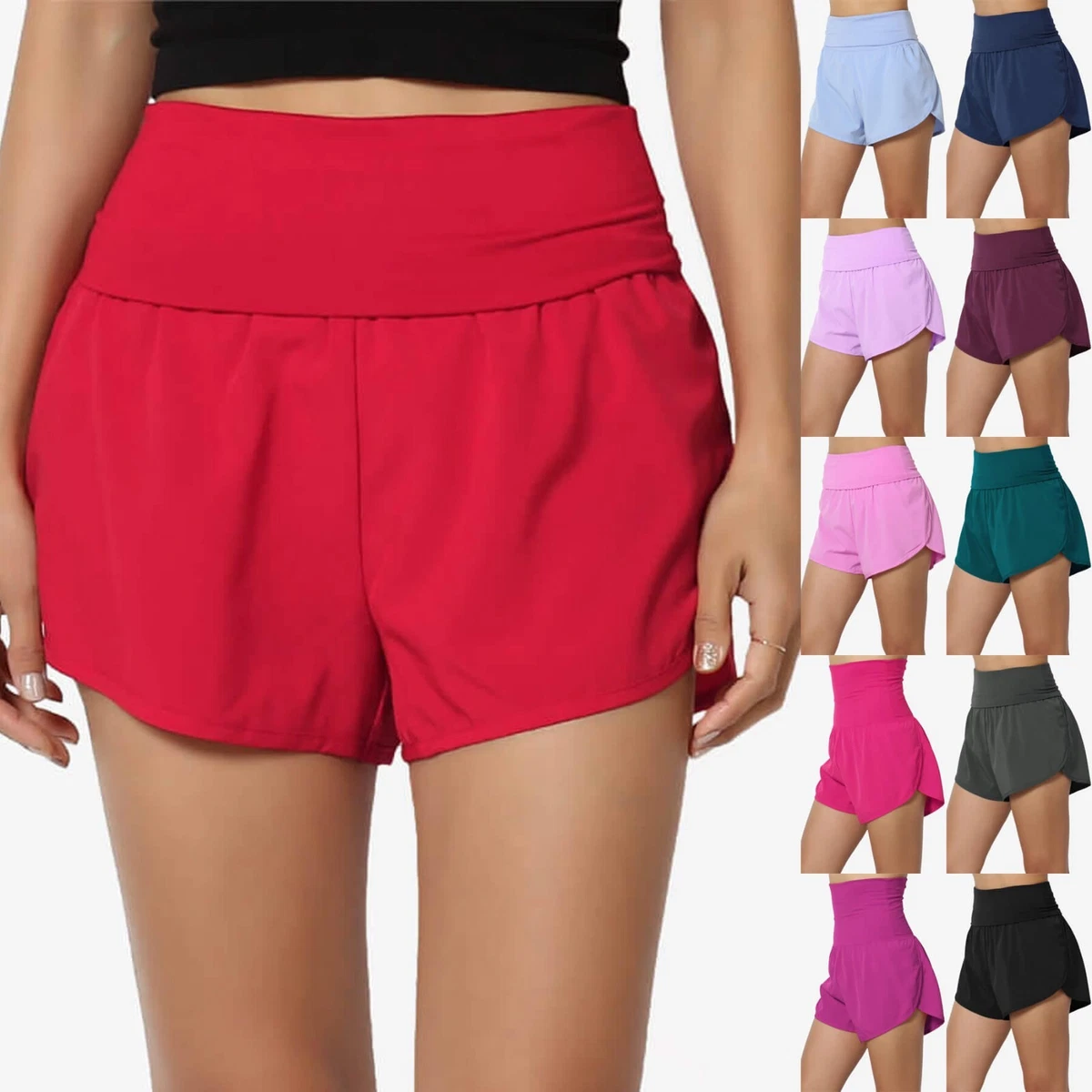 Buy Women Running Shorts Athletic Workout Running Gym Shorts at