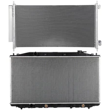 Aluminum Radiator & AC Condenser Cooling Kit For 2012-2015 Honda Crosstour