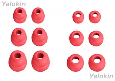 Eartips Earbuds for Raycon Everyday and Fitness - 12pcs Siren Red (DF-3SZ)