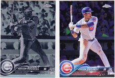 Addison Russell 2018 Topps Chrome Black and White Negative Refractor + Base 86