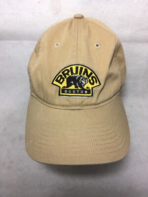 Boston Bruins Reebok Khaki Baseball Dad Hat Cap OSFA NHL Hockey Unisex Adult