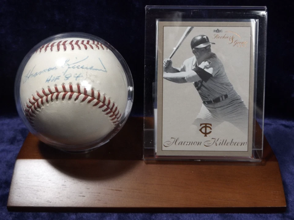 Harmen Killebrew Autographed Baseball - PSA/DNA #T36978 - Wood Card/Ball Holder - Image 2 of 4