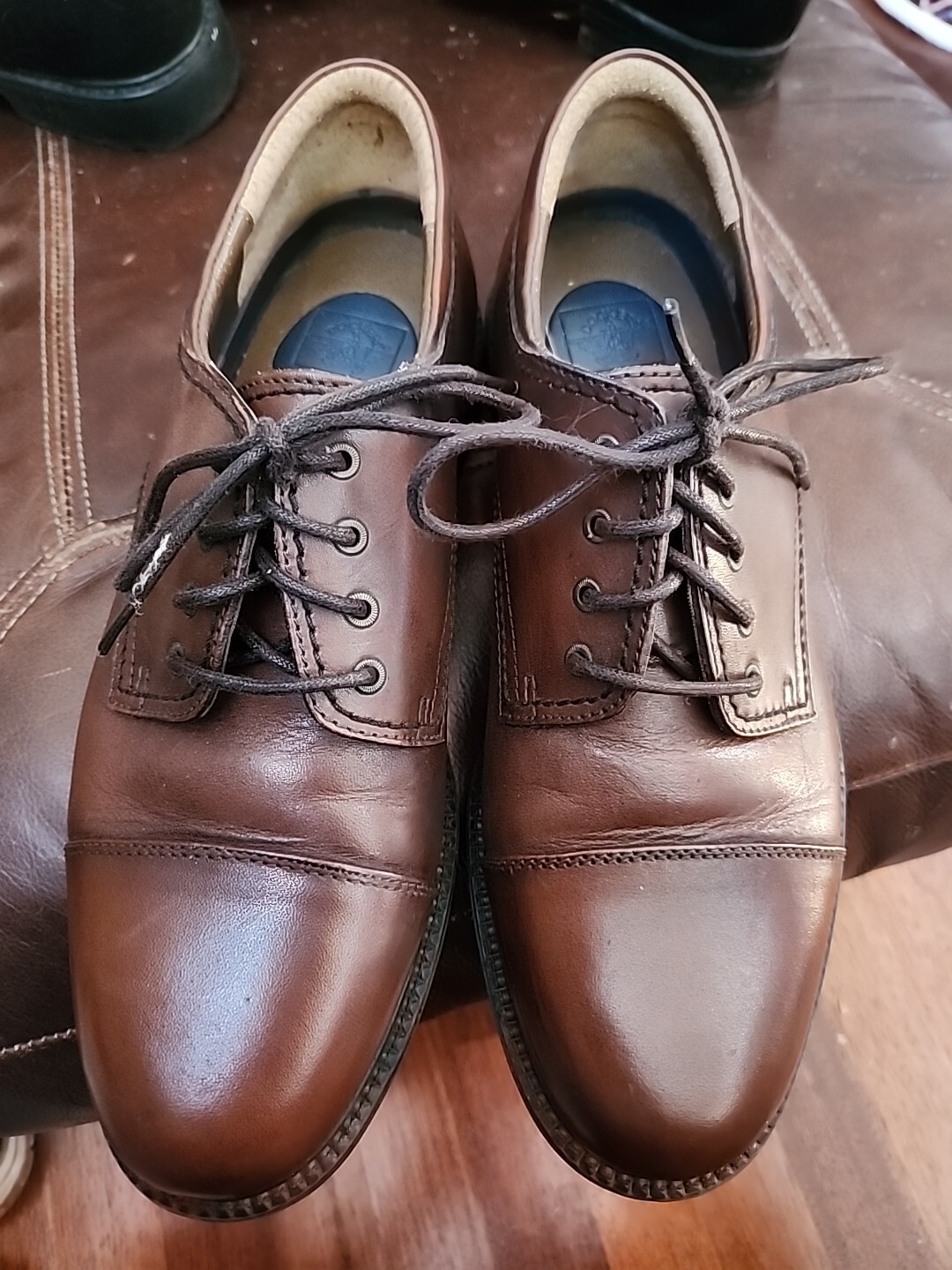 SAOLA scarpe Dockers da uomo marroni in pelle taglia 10