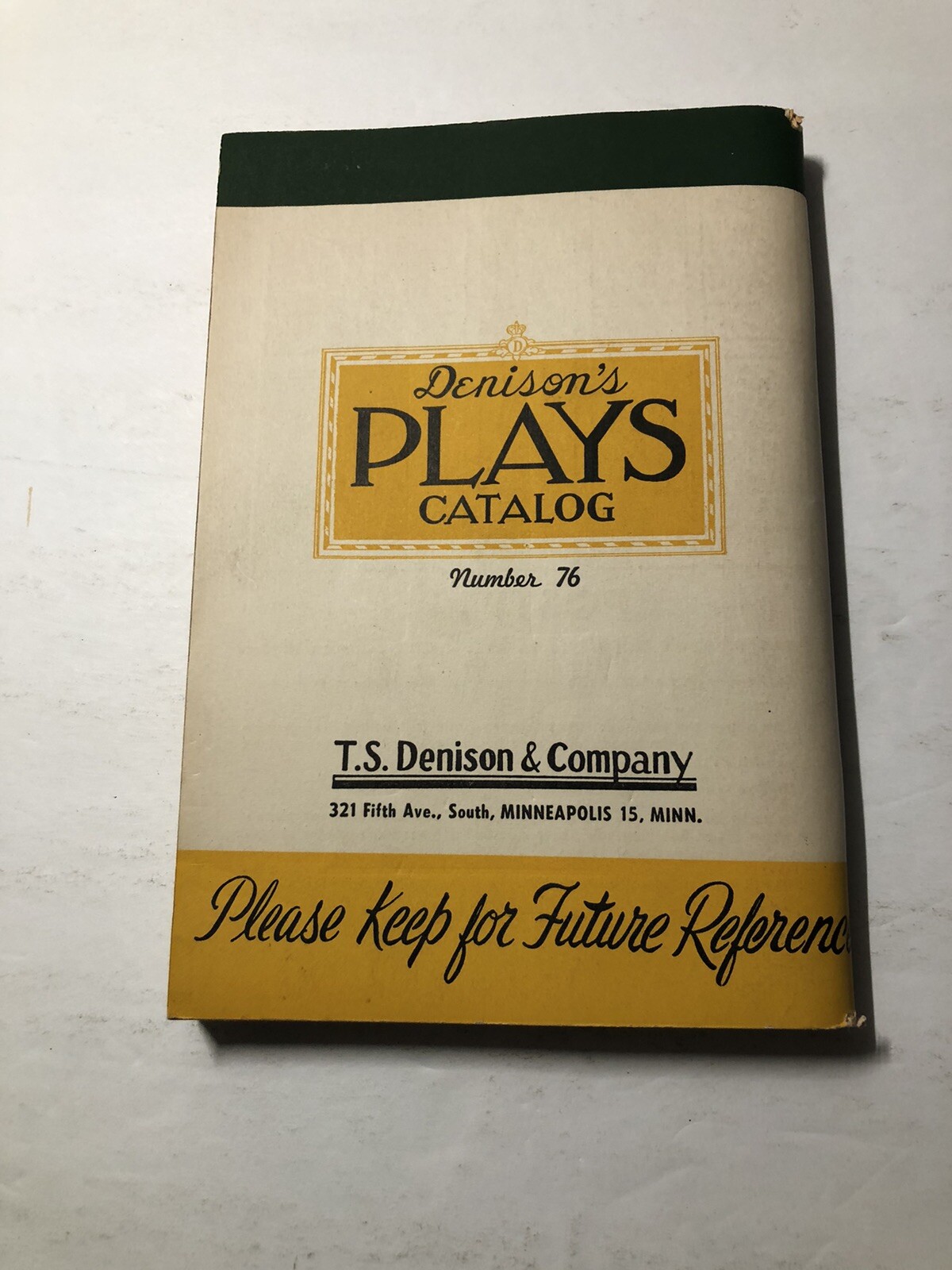 Denison's Plays Catalog - Number 76 Theater Entertainment Minstrel Ephemera  1949 | eBay