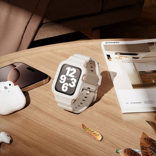 Pour Apple Watch Series 10 46mm 42mm Sport Bracelet TPU Robuste avec Boîtier Antichoc - Photo 40 sur 40