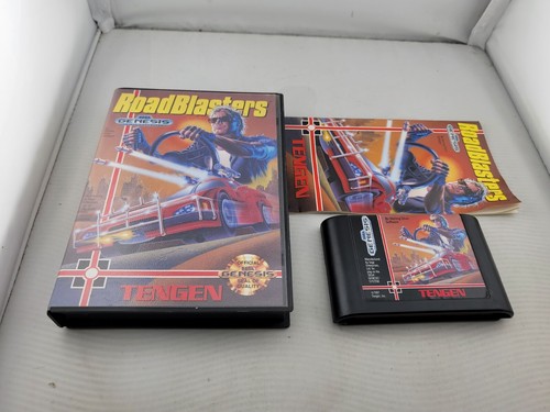 RoadBlasters Road Blasters Sega Genesis Complete In Box CIB Great Shape