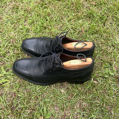 Johnston & Murphy Black Leather Bartlett Moc-Toe LaceUp Shoes, size 9.5 Johnston & Murphy Bartlett Black Leather Moc Toe Oxford  main image 4