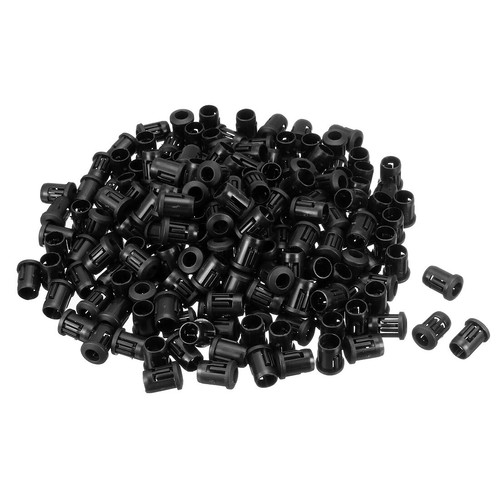 VISSQH Pack Of 160 Black LED Diode Lamp Holder, 5 Mm LED Plastic Clip Holder, LED Mounting Clip, LED Diode Socket, LED Light Emiting Diode Mounting Frame, Mounting Ring (Cylindrical