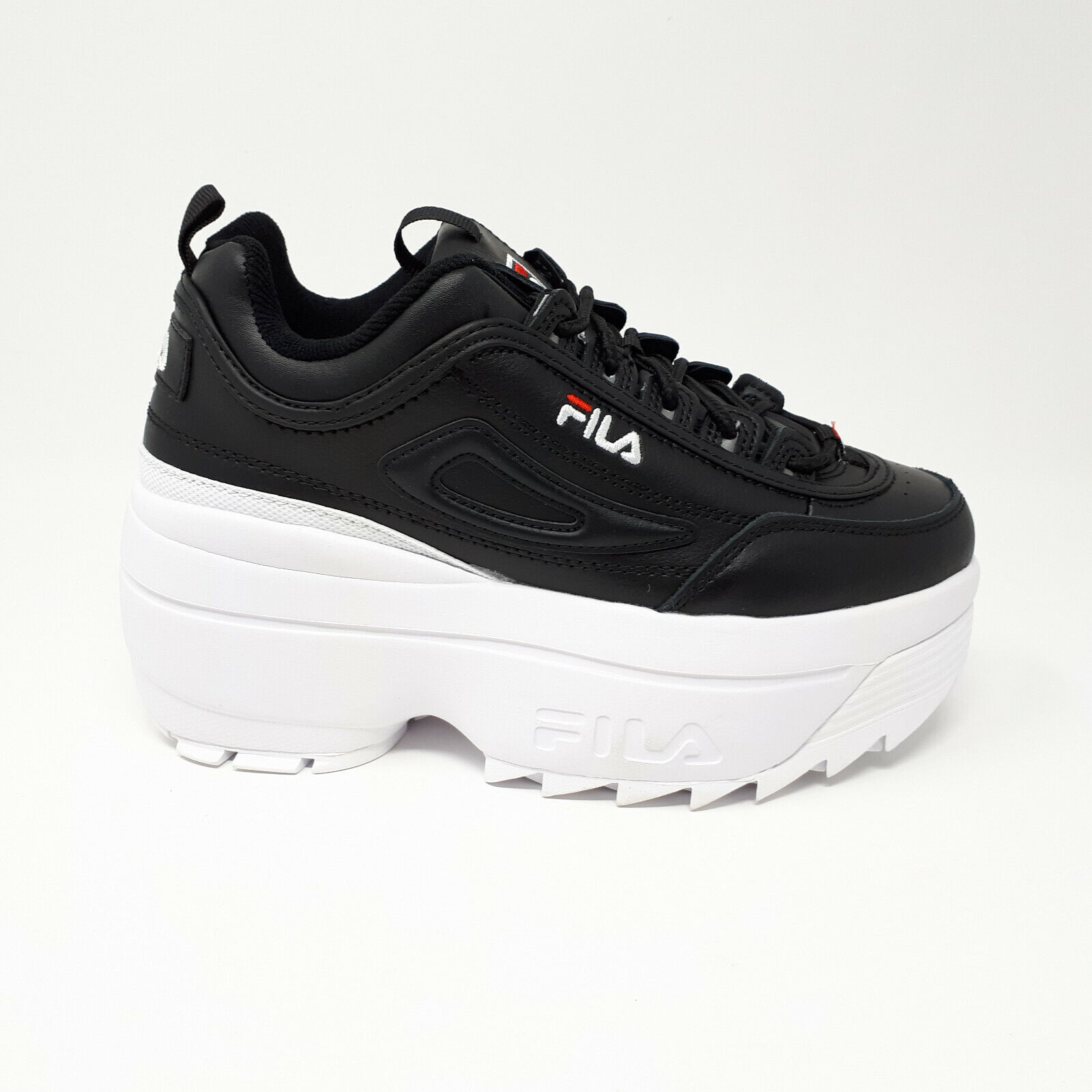 Phobia Udråbstegn undersøgelse NEW FILA Disruptor II 2 Wedge Women's Platform Shoe Sneaker Chunky Retro  Black | eBay