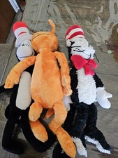 LOT 3 Dr Seuss Characters, Cat in the Hat  Sneetch Plush