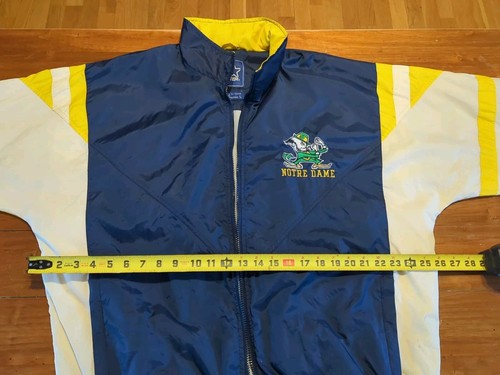 Vintage Starter Notre Dame Fighting Irish Wind Breaker Jacket W/Hood Mens Large - Picture 13 of 24