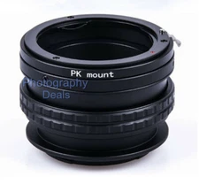 Adjustable Close Focus Helicoid Macro Adapter for Pentax PK K Lens to Sony E Cam