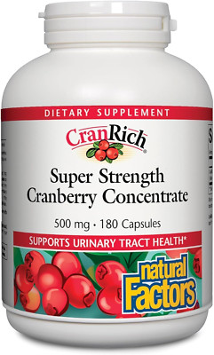 , Cranrich, Super Strength 36:1 Cranberry Concentrate, 500 Mg, Sugar-Free Whole 