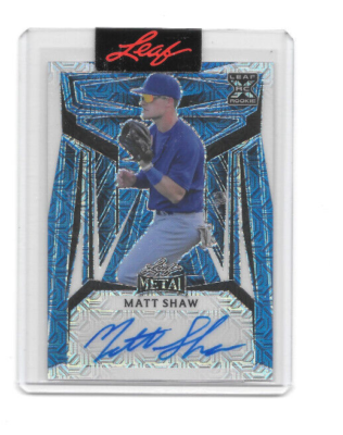 Matt Shaw 2023 Leaf Metal Proof Auto 1/1 | eBay