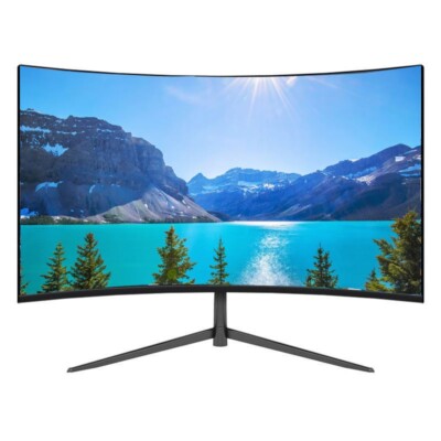 Curved Gaming LCD Monitor 75Hz 1920*1080p PC Monitore VGA/HDMI 250cd/m² 24 Zoll
