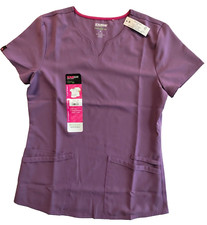 Scrubstar Premium Scrubwear Fashion Top Stretch Ultra Soft Dusted Grape XS