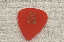 ERIC CLAPTON GUITAR PICK WORLD TOUR E.C. WAS HERE AND THERE CONCERT PLECTRUM