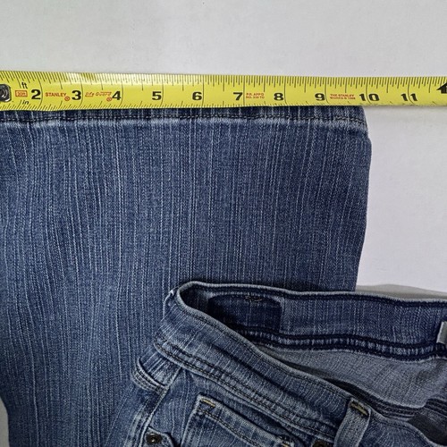 Levis 523 Boot Cut Curvy Jeans Womens 16 34X28 Medium Wash Mid Rise Stretch EUC - Picture 7 of 8