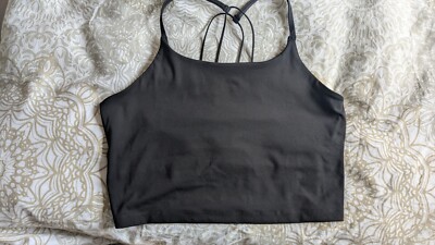 H & M Move Sport Oberteil Spagettiträger schwarz Gr. L Neuwertig