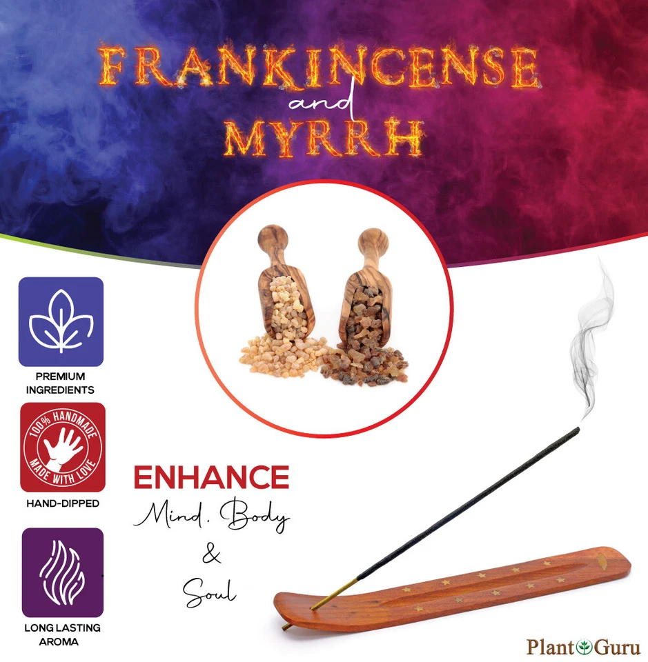 Lote de palitos de incienso y mirra de 11" paquete a granel al por mayor sumergido Foto 3 de 4