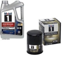Mobil1 M1-110A Engine Oil Filter & 5 Quarts Mobil1 5W30 Full Syn. H/M Motor Oil