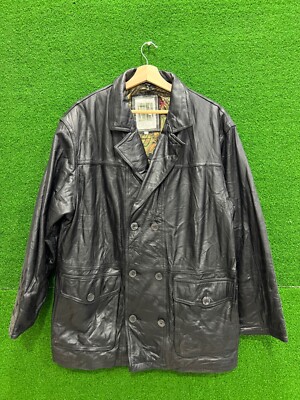VIA NUOVA PELLE Cowhide Leather Jacket Large Size on Tag | eBay