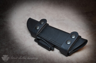 Fallkniven Knives Custom Leather Bushcraft Sheath - The Midnight Ride