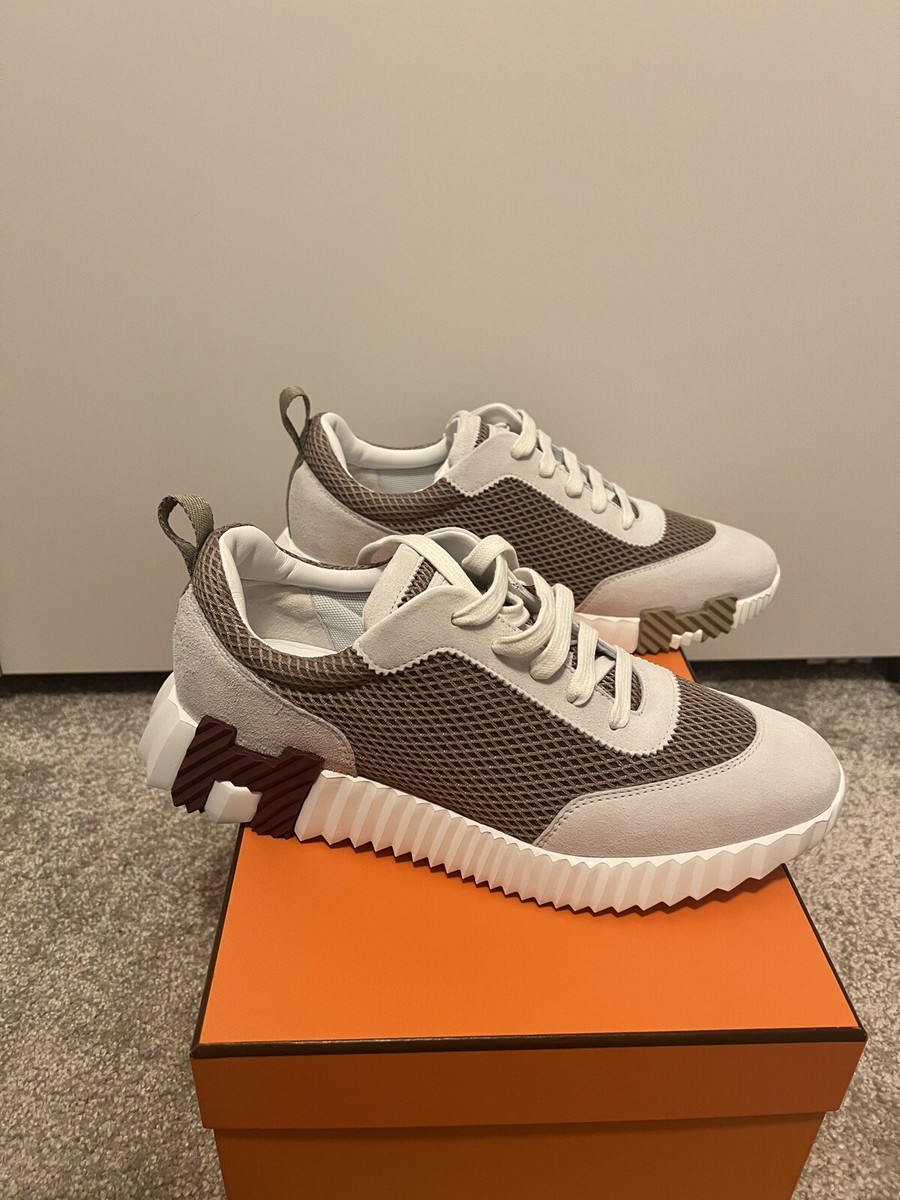 Baskets Hermes 'Bouncing' En Cuir Blanc Pour Femme – Taille 40.5 EU – Neuves Avec Boîte