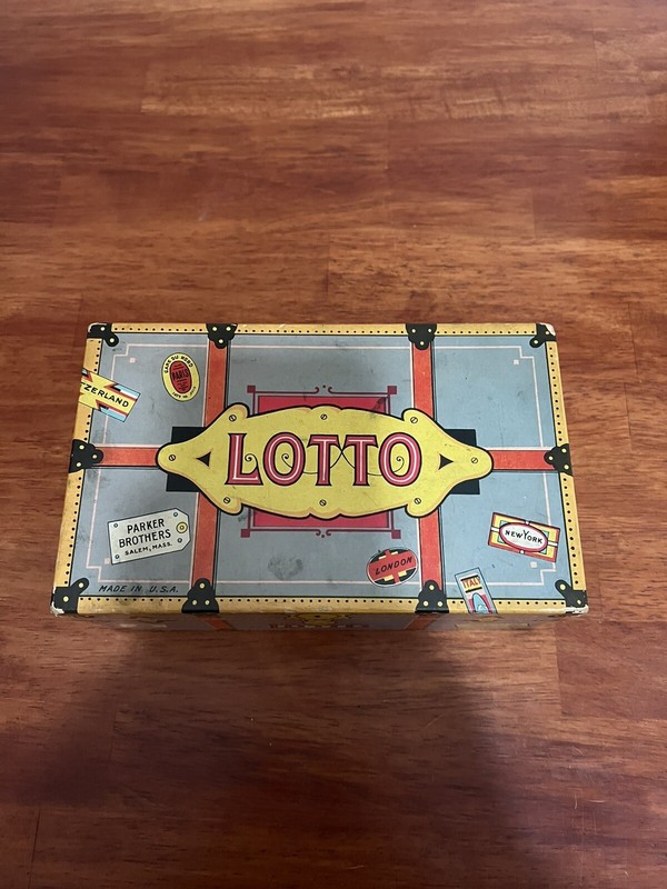 Vintage LOTTO Travel Trunk Version Game by Parker Brothers