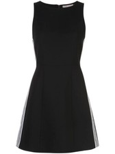 NWT Alice + Olivia Lindsey Structured Dress In Black White Size 2 XS