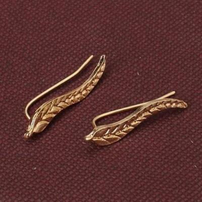 Bohemian Gold Leaf Stud Fashion Jewelry Stud Earrings Sweep Wrap