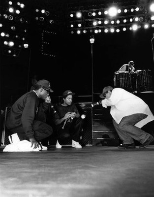 Rappers MC Ren Ice Cube and Eazy-E From NWA Performs at the ''Strai- Old Photo