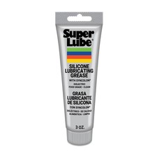 Super Lube 92003 Silicone Lubricating Grease with PTFE, 3 oz Tube, Translucen...