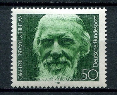 Germany - BRD : Wilhelm Raabe stamp from 1981 - mint NH