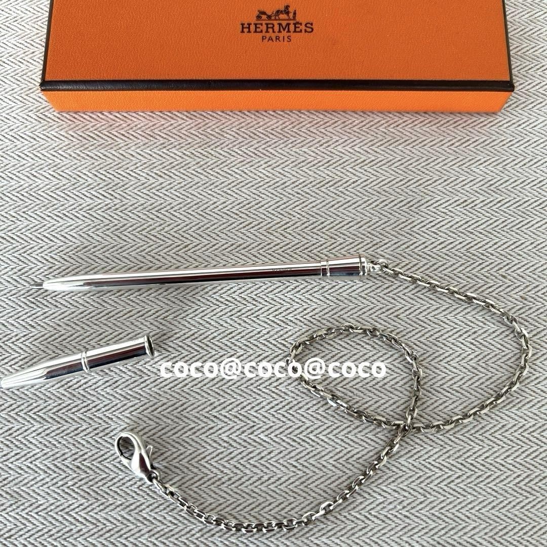 美品　稀少　エルメス　HERMES ミニシャープペン 替芯8本付き　925 美品稀少エルメスHERMES ミニシャープペン 替芯8本付き925