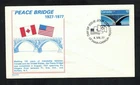 Canada #737, 1977 12¢ Peace Bridge, Elite cachet FDC