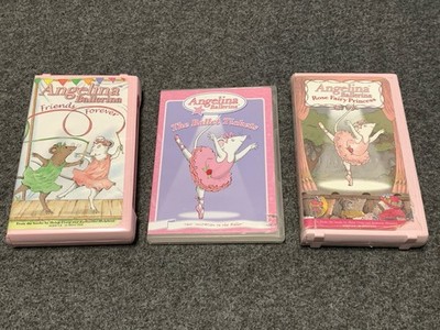 Angelina Ballerina VHS Lot of 2 Friends Forever & Rose Fairy Princess