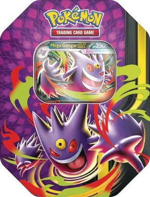 Pokemon Mega Moonlit Tin (Mega Gengar ex) 4 Packs - NEW/Sealed