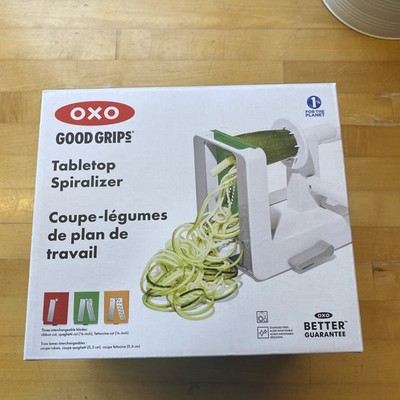 OXO Good Grips 3-Blade Tabletop Spiralizer with Strong Hold Suction, White