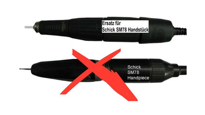 Handstück  Ersatz für Schick SM78 Knieanlasser Fussanlasser handpiece lab