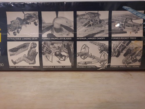 Guillows Lockheed P-38L Lightning Airplane Wood Model Kit # 2001 SEALED - Picture 21 of 24