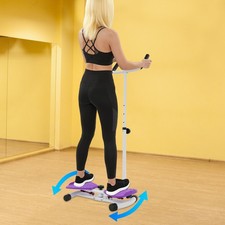 Waist Twister Board, Ab Twist Board, Home Gym Exercise Twist Board with Handrail