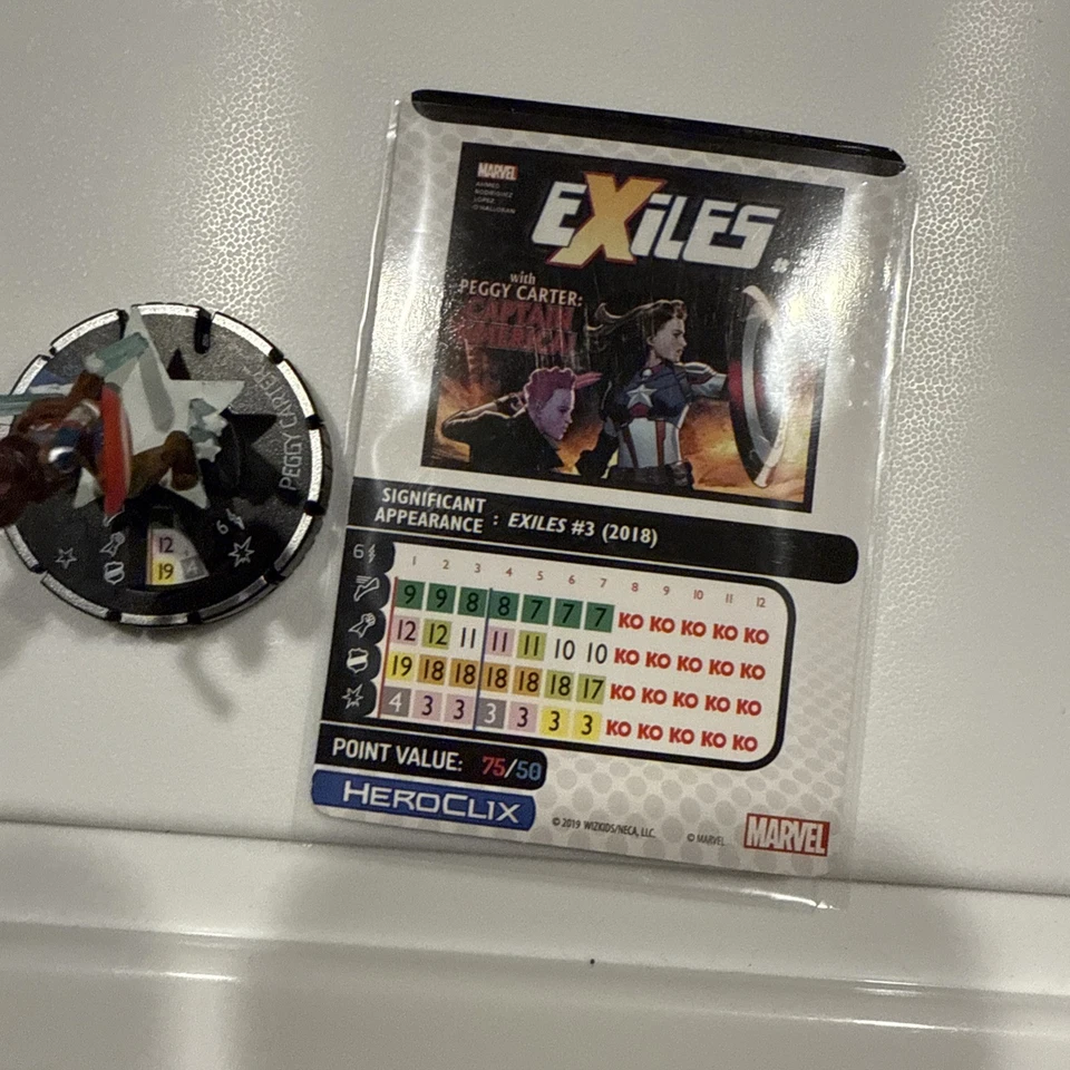 PEGGY CARTER - 075 - ULTRA CHASE - Capitán América y los Vengadores Heroclix #75 Foto 4 de 4