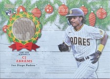 2022 Topps Holiday - Mega Box Relics C.J. Abrams #WRC-CA (MEM, RC)