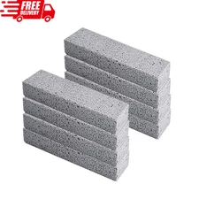 8 Pumice Stone Toilet Cleaning Bowl Stick Cleaner Sink Bathtub Grill Pool Shower